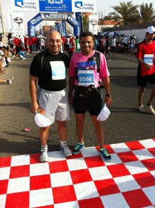 مع عمار الشريف في خط البداية، شارك وأنهى السباق ودعم الحملة